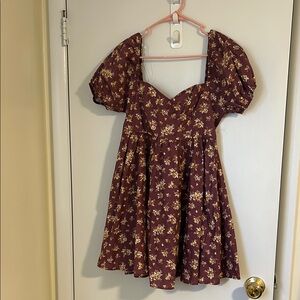 Floral Puff Sleeve Dress